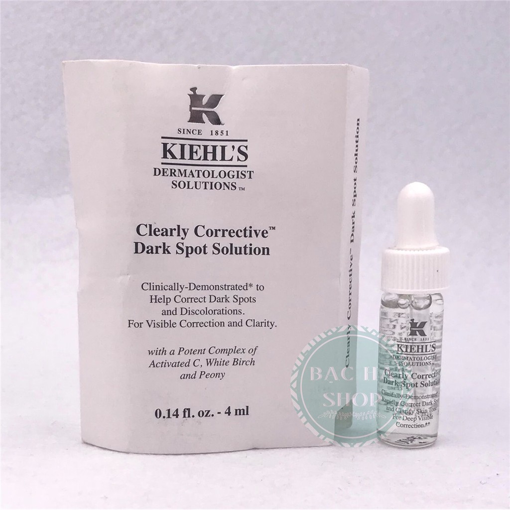 [AUTH 1000%] Kiehl's / Kiehls Tinh Chất Trắng Da Kiehl mini  Clearly Corrective Dark Spot Solutiont 4ml