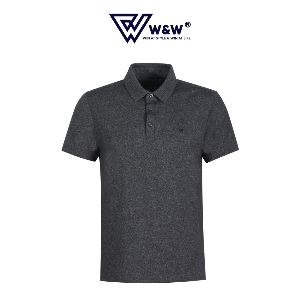 Áo Thun Nam Polo W&W Dáng Slim Fit - Ngắn Tay Màu Trơn Chất Liệu Thoáng Mát, Thấm Hút Tốt WPO58S