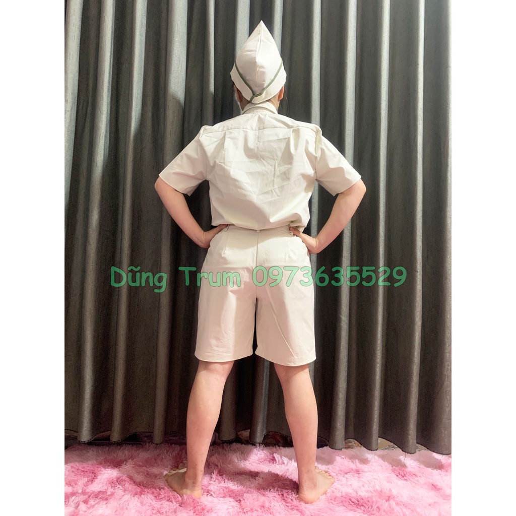 Trang phục lính kiểu Pháp chất liệu kaki dày đẹp