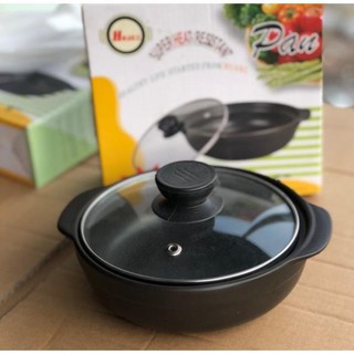 [BAO DÀY DẶN] NỒI ĐẤT KHO THỊT CÁ DÀY DẶN 0.5,1,1.5, NẮP KÍNH