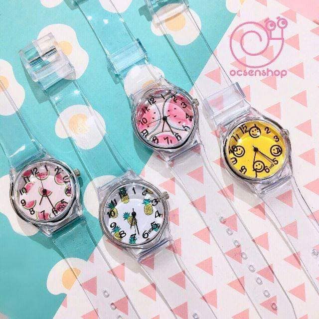 [HCM] Đồng Hồ Nữ Dây Đeo Trong Suốt Siêu Cute | BigBuy360 - bigbuy360.vn
