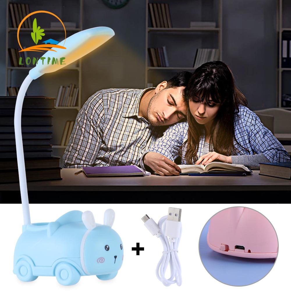 Đèn Led Để Bàn Bảo Vệ Mắt Có Thể Gập Lại Sạc Cổng Usb Họa Tiết Hoạt Hình Dễ Thương