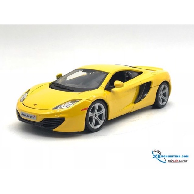 Xe Mô Hình Mclaren 12C 1:24 Bburago ( Vàng )