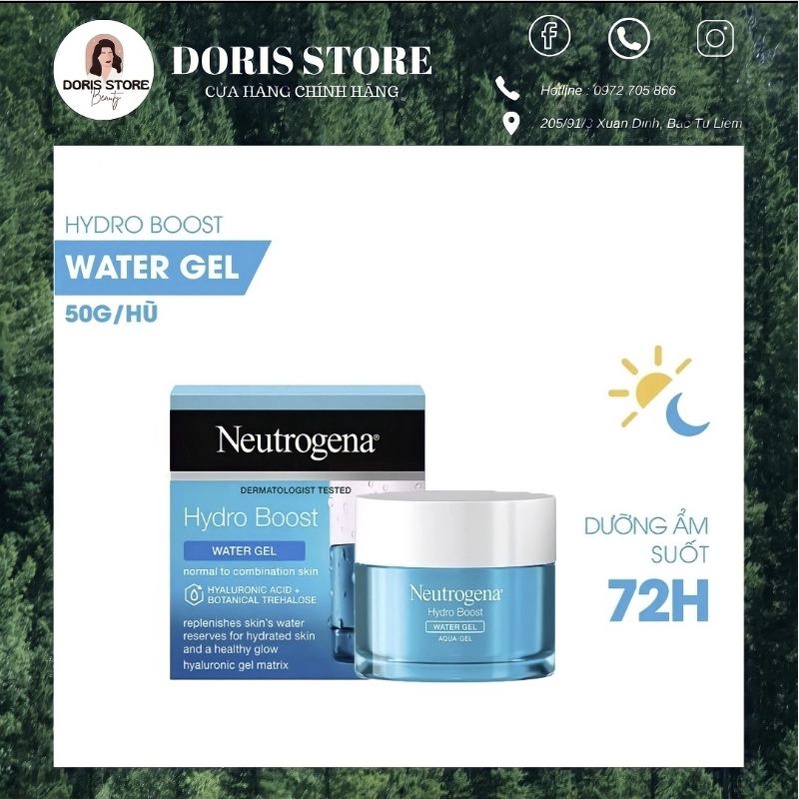 Kem dưỡng ẩm, cấp nước Neutrogena Hydro Boost Quater/Aqua gel