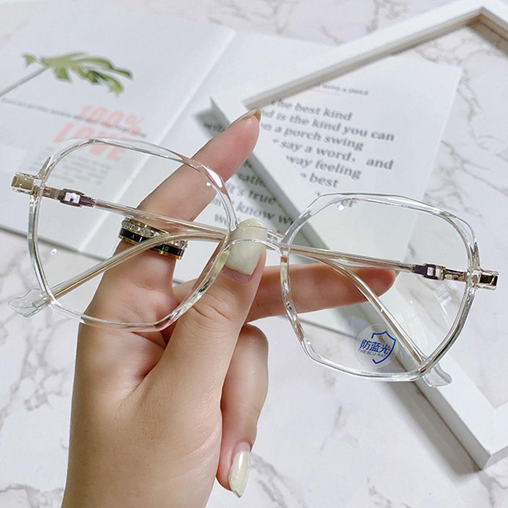 Kính Chống Ánh Sáng Xanh Hình Đa Giác Phong Cách Cổ Điển Thời Trang MXMUSTY