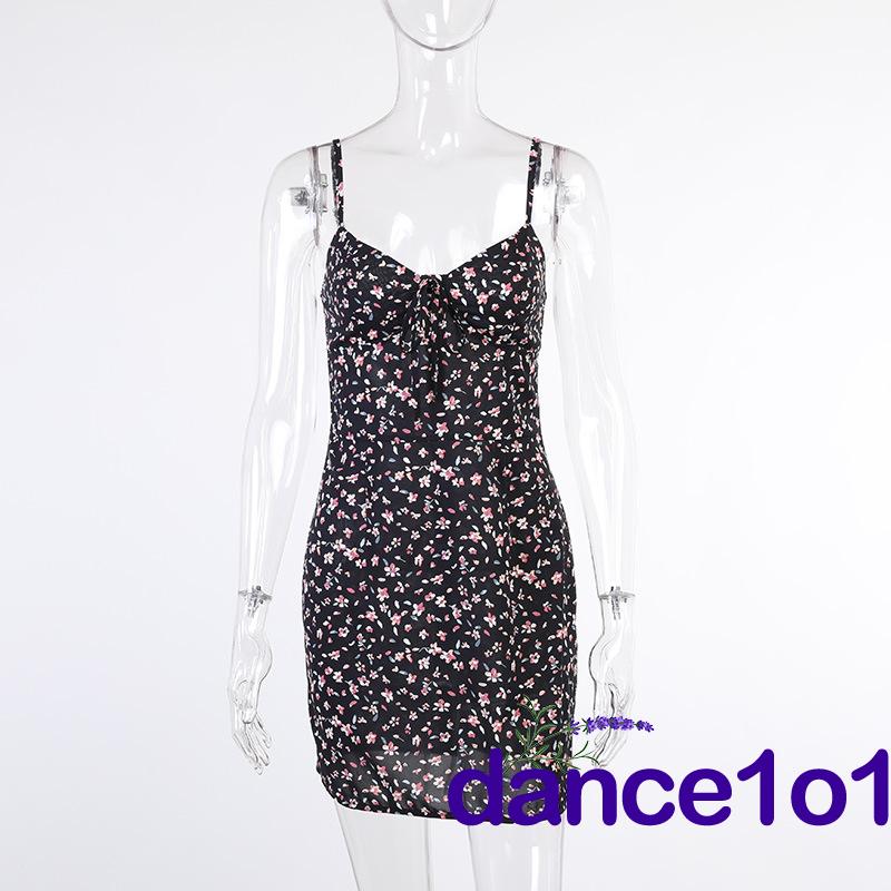 Đầm hoa không tay hở lưng phong cách quyến rũ gợi cảm