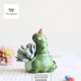 Chậu trồng cây hình thú - khủng long bụng phệ