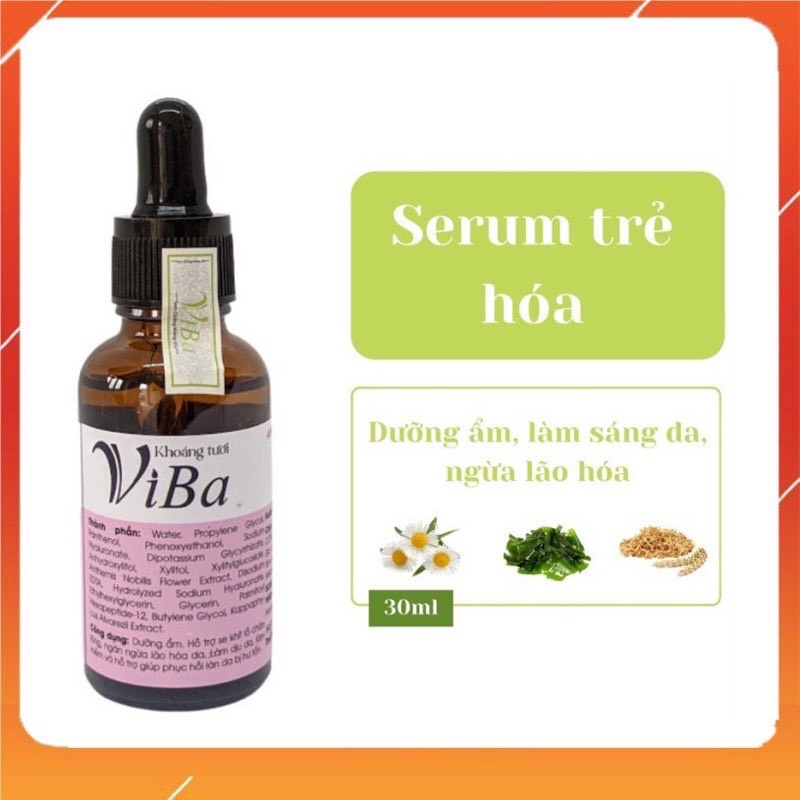 Serum dưỡng da, tinh chất dưỡng trẻ hóa da VIBA 30ml tác dụng dưỡng ẩm, sáng da, ngừa lão hóa bak