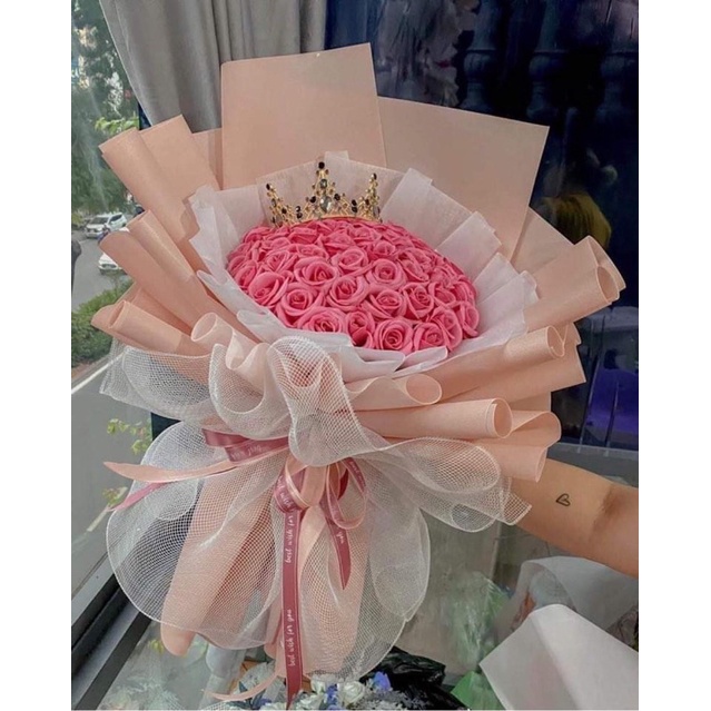 Bó hoa 50 bông sáp siêu rẻ