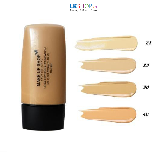 Kem Nền Che Khuyết Điểm Make Up Shop Clear Covering Foundation 50ml #21