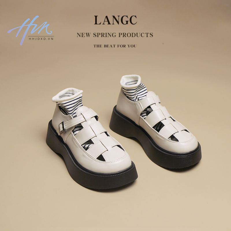 Giày Sandal Đế Dày Hở Lỗ Kiểu La Mã Thời Trang Mùa Hè Hàng Mới 2022 Dành Cho Bạn Nữ