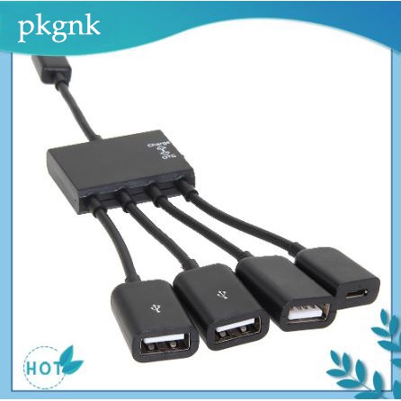 Cáp OTG Micro USB Hub OTG hỗ trợ nguồn cho thiết bị kết nối cần công suất nguồn lớn