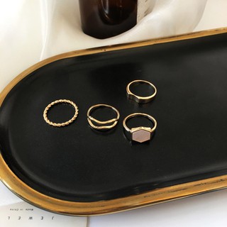 [Vanh.vanh94][Set 4 nhẫn]Nhẫn mạ vàng