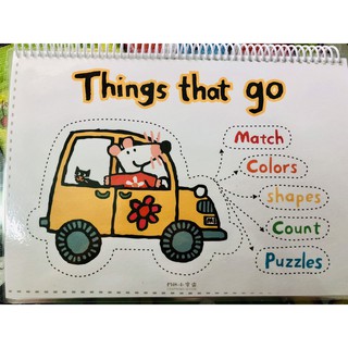 Học liệu bóc dán tương tác cho bé - quyển thing that go - giúp phát triển tư duy ngôn ngữ, vận động linh hoạt