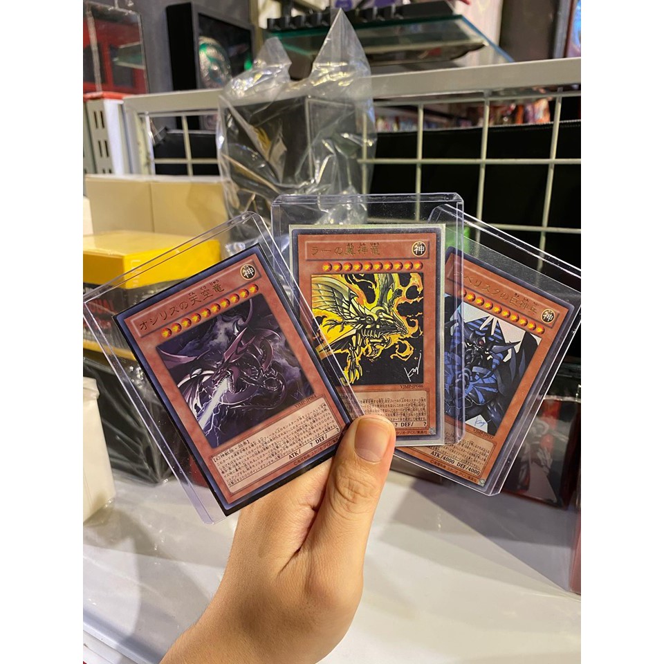 Lá bài thẻ bài Yugioh Combo Thần Ai Cập 10 năm tuổi Osiris Ra Obelisk - Ultra Rare - Tặng bọc bài nhựa bảo quản