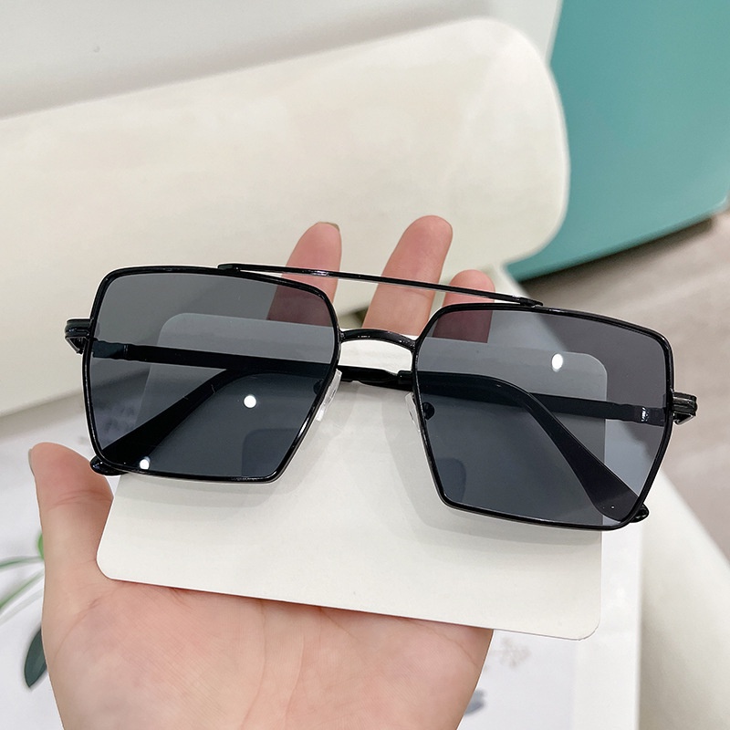 Kính Mát Gọng Kim Loại Hai Chùm Màu Gradient Thời Trang