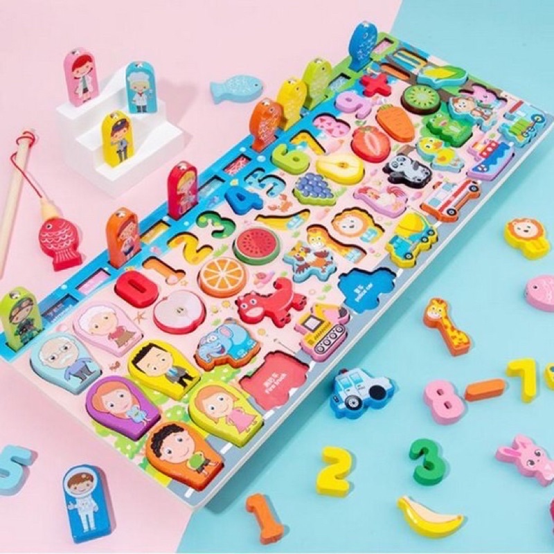 Đồ Chơi Câu Cá Học Số Đa Năng 5 Trong 1-Đồ chơi thông minh sáng tạo