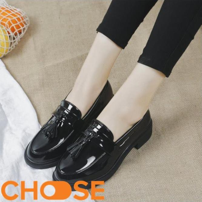 Giày Nữ Da Mọi OXFORD Choose Mẫu Lười Thời Trang Nữ Gót Cao 3cm G141K -h91 | BigBuy360 - bigbuy360.vn