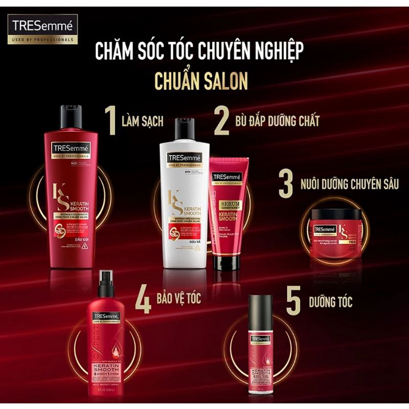 Dầu gội/Dầu xả TRESemme 640gr