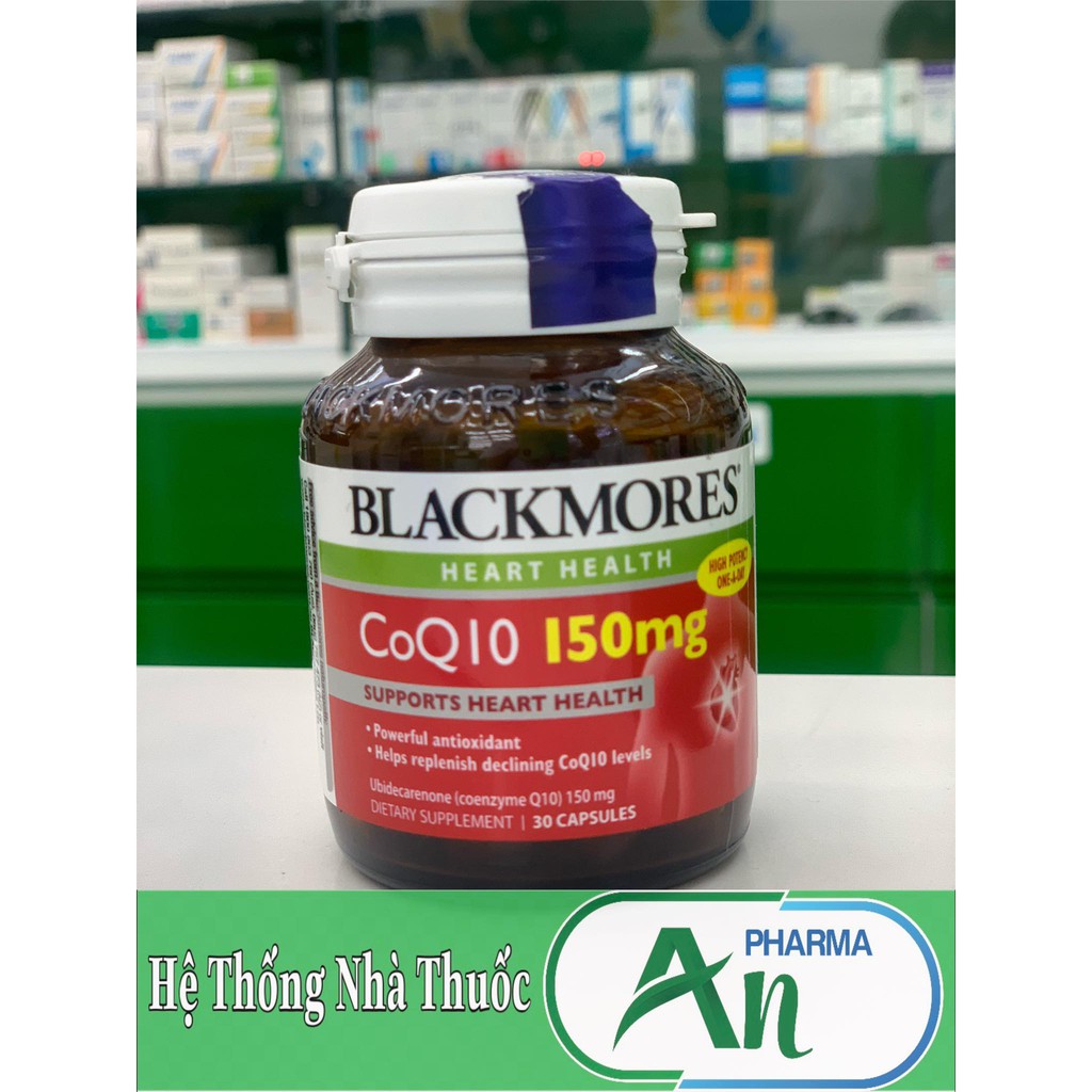 [HÀNG CHÍNH HÃNG] Thực phẩm bảo vệ sức khỏe tim mạch Blackmores CoQ10 150mg (Chai 30 viên)