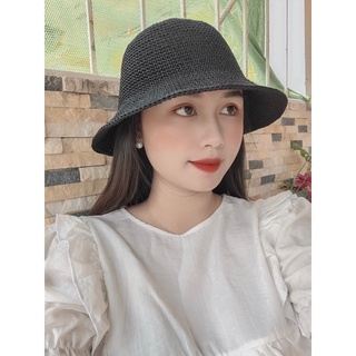 Mũ ajuma nữ bằng sợi thô