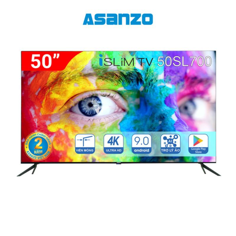 Tivi 4K 50inch Asanzo 50SL700 HDR Android