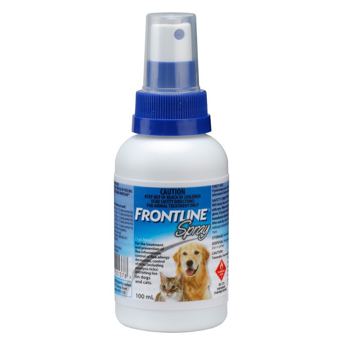 Dung dịch FRONTLINE SRAY 100ml: dùng để xịt ve,rận,bọ chét, cho chó và mèo hiệu quả kéo dài.