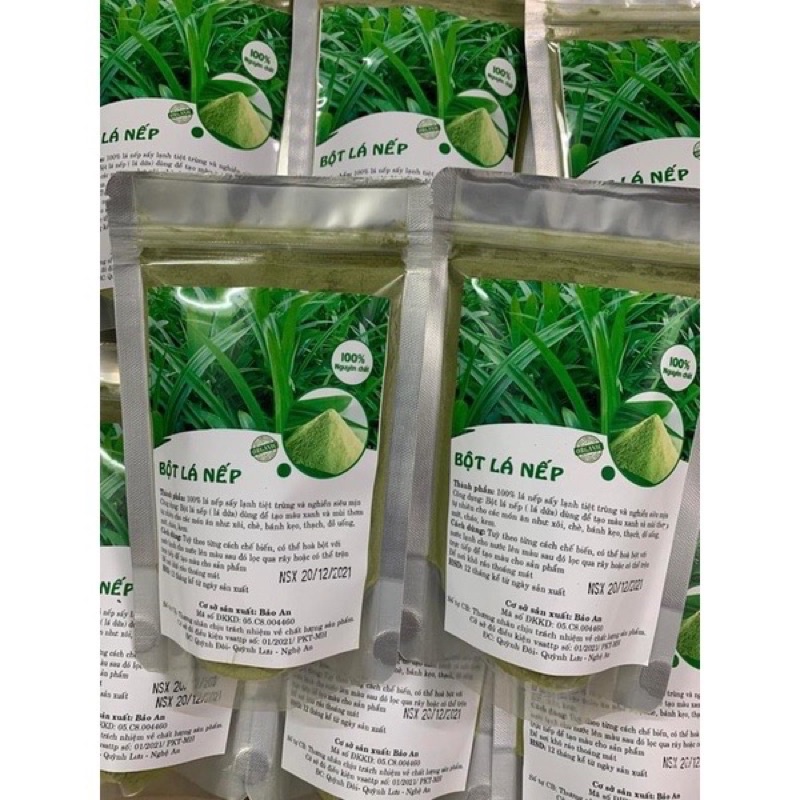 100gr bột lá nếp thơm làm bánh