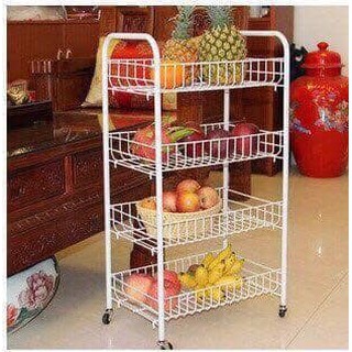 kệ để đồ đa năng để nhà bếp nhà tắm 4 tầng có bánh xe