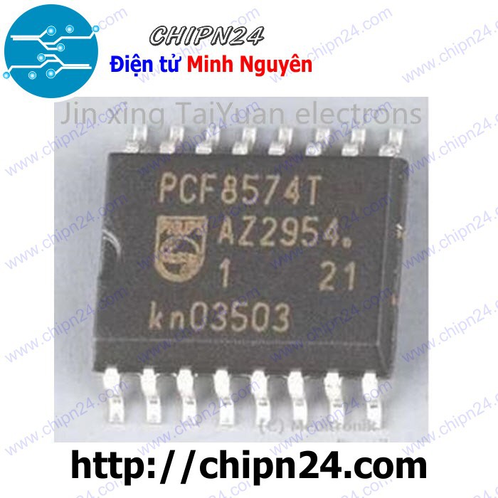 [1 CON] IC PCF8574 SOP-16 (SMD Dán) (PCF8574T 8574) (IC mở rộng chân I2C)