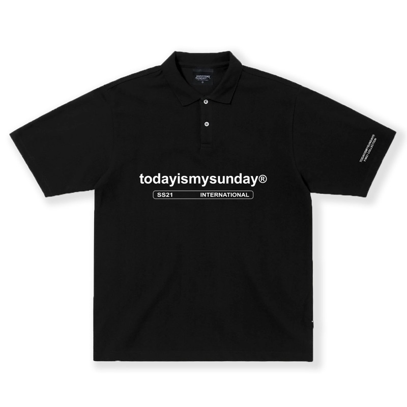 TODAYISMYSUNDAY ÁO CÓ CỔ LOGO 2021 | BigBuy360 - bigbuy360.vn