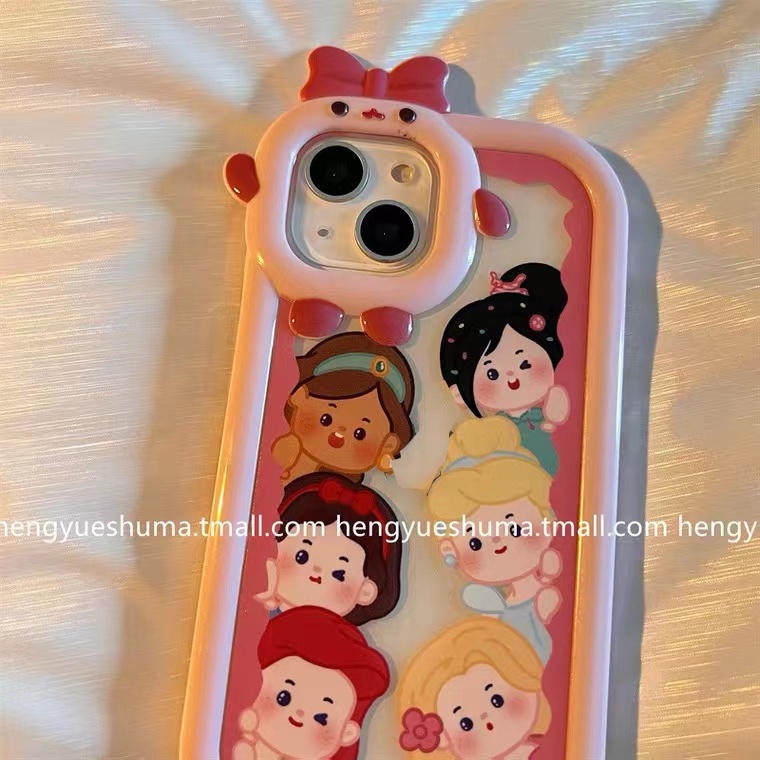 Ốp Điện Thoại Dẻo Trong Suốt Họa Tiết Hoạt Hình Cô Gái Dễ Thương Chống Sốc Cho iPhone 13 12 11 Pro Max