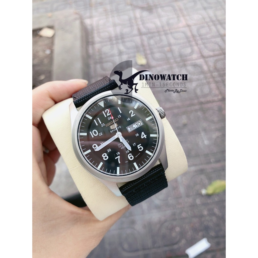 Đồng Hồ Nam Seiko 5 Sport SNZG15J1 , Dây Nato Màu Đen , Size 42mm