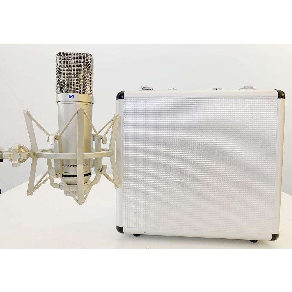 Micro U87 Loại 48V Xịn Thu Âm Livstream Chuyên Nghiệp - Âm thanh hay, hát nhẹ hơn, giọng ấm và dày hơn U87 Loại 5V
