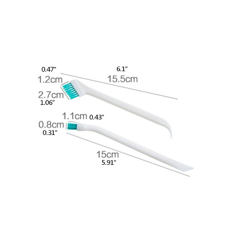 2 Bàn Chải Vệ Sinh Bình Sữa Cầm Tay Tiện Lợi