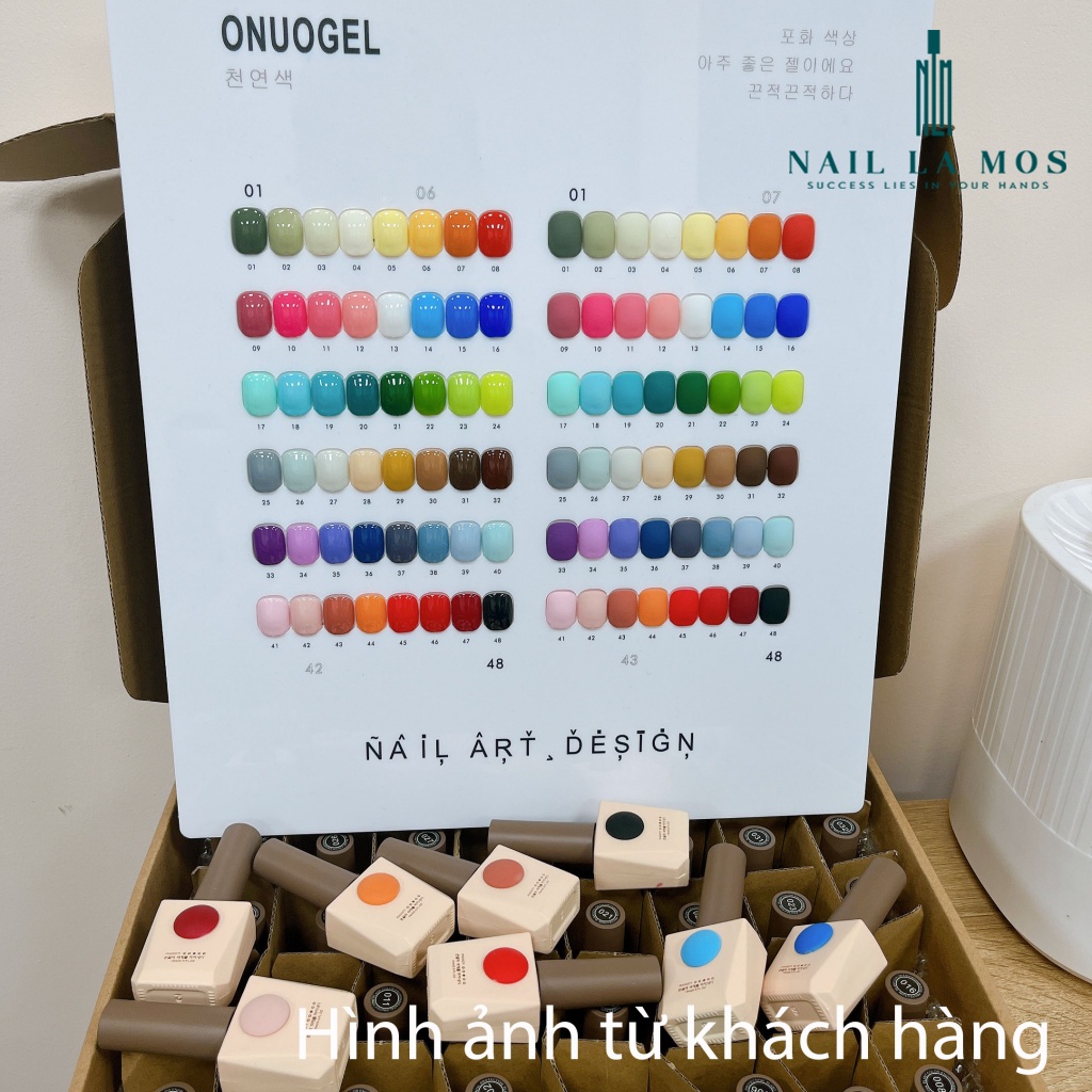 Sơn móng tay Onuogel chính hãng 15ml, sơn gel tông màu Hàn Quốc chất đậm đặc