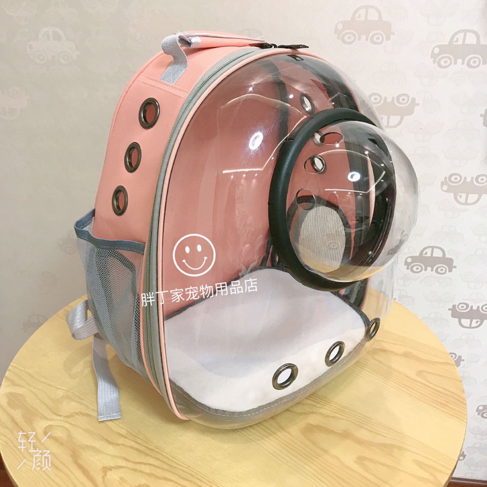 Ba lô mèo đầy đủ khoang trong suốt túi đựng thú cưng Túi đeo vai cho chó cung cấp túi kitty thỏ chinchilla