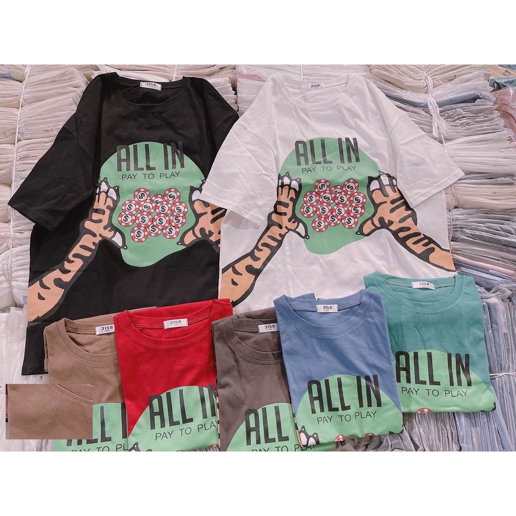 Áo Thun 3158 All In Form Rộng PEONYB Nữ [FREESHIP]  Phông ngắn tay lỡ in hình vintage hàn quốc đẹp cá tính Ulzzang