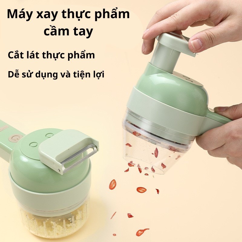 Dụng Cụ Thái Lát Rau Củ Quả Tỏi Ớt Cầm Tay, Máy Xay Mini  Máy Băm Tỏi Ớt Rau Củ Quả Thông Minh