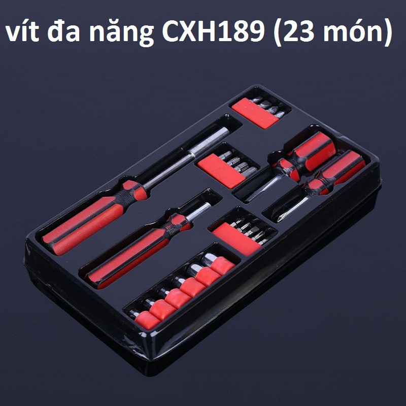 [FREESHIP] BỘ VÍT SỬA CHỮA CXH-189 ĐA NĂNG (23 MÓN) (5703)