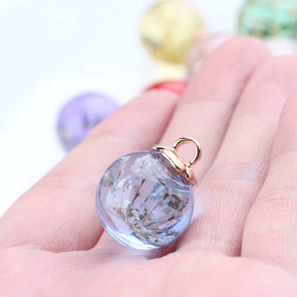 Mặt Dây Chuyền Quả Cầu Thủy Tinh Bất Tử Làm Phụ Kiện Túi Xách DIY Đơn Giản Cho Nữ