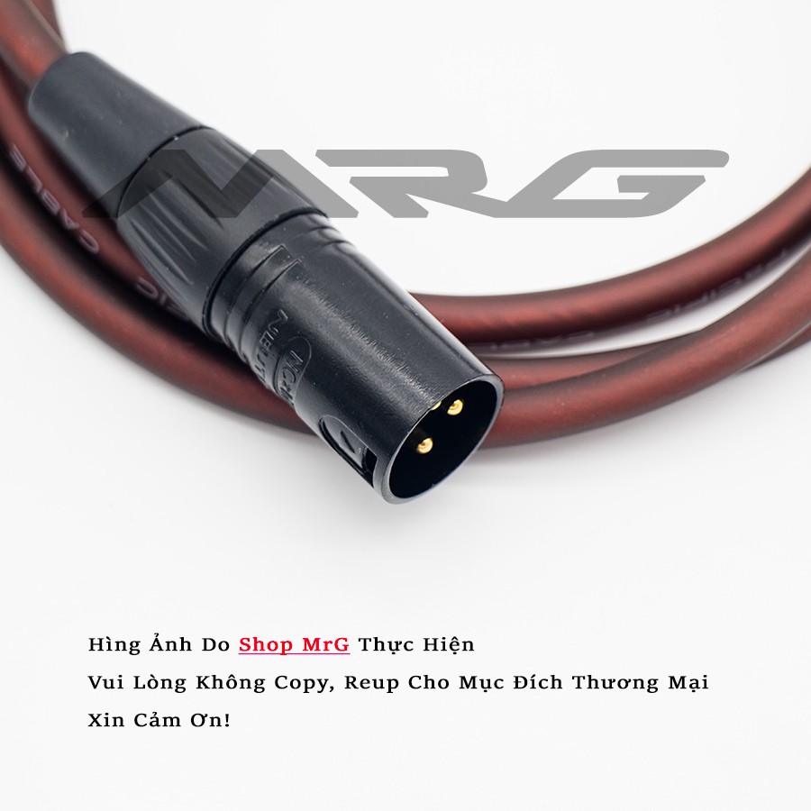 Dây Canon Đực Ra 2 AV hoa sen dài 3met 2met 1met dây màu nâu , XLR to RCA - MrG