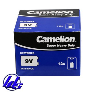 Pin vuông 9V Camelion 6F22 Heavy Duty - Hộp 12 viên