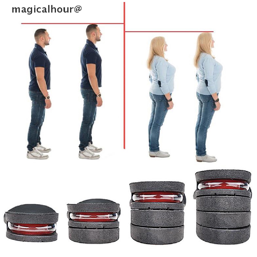 Magicalhour Men & Women Shoe Lift Insole Air Cushion Heel Insert Increase Height Adjustable *On sale
