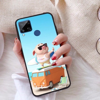 Ốp lưng realme c15 viền dẻo tpu bst heo con