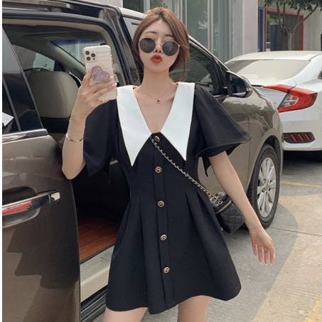 Đầm Đen Đa Năng Phong Cách Hàn Quốc Cổ Điển Dành Cho Nữ
