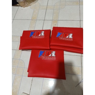 Da bọc yên thêu NOI màu đỏ