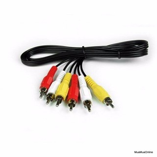 Dây loa av 6 đầu hoa sen rca dài 1.5m cao cấp