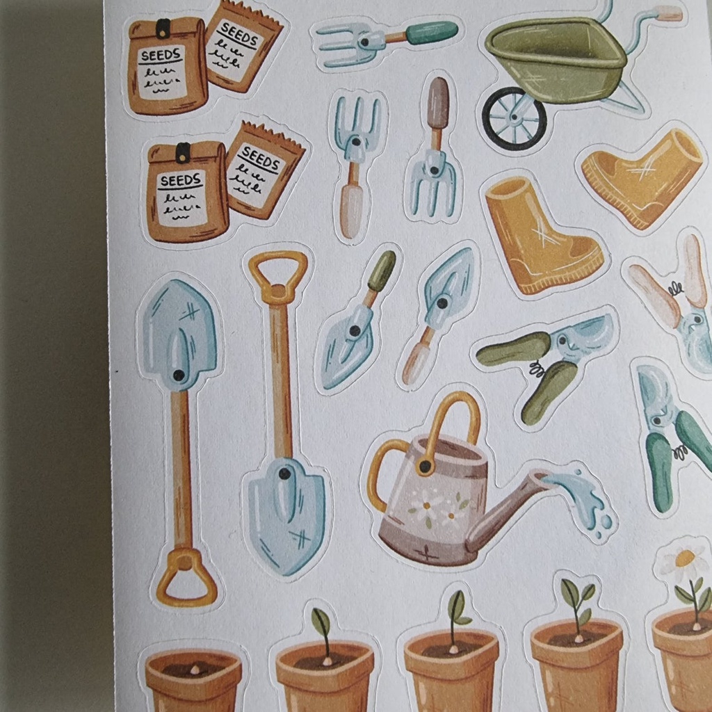 Sticker Trang Trí Sổ - Chủ Đề Nhật Ký - PM GARDENING - Sổ Đựng Card - Trang Trí LOMO - Trang Trí TOPLOADER
