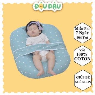 Gối chống trào ngược cao cấp chống nôn chớ an toàn cho bé (Bao gồm vỏ gối và ruột Size 82x70cm)